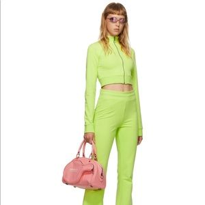 I'm sorry by Petra Collins lime green tracksuit